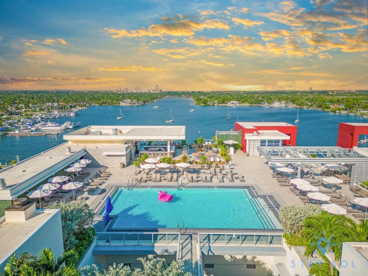 Best Stay - Rooftop Pool & Hot Tub - Hollywood Beach Bagian luar foto