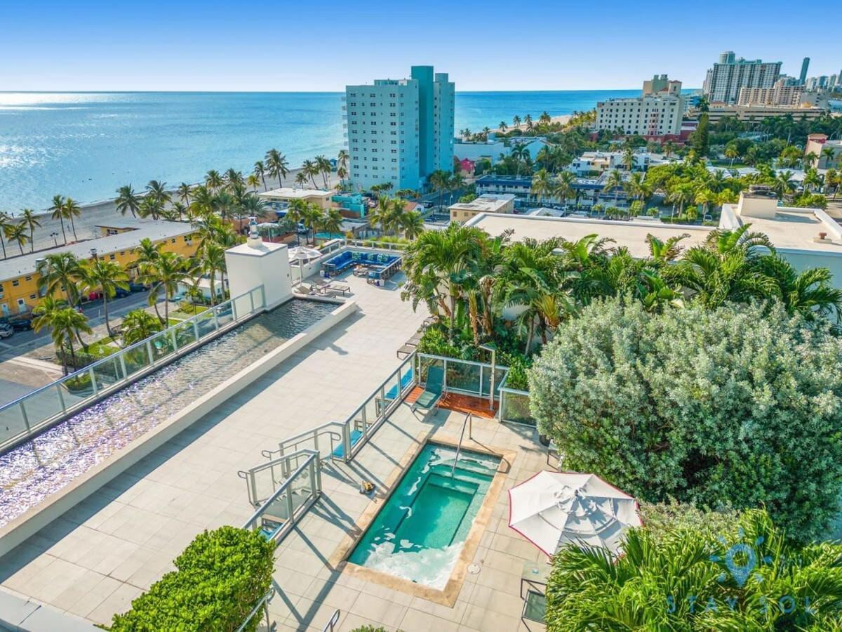Best Stay - Rooftop Pool & Hot Tub - Hollywood Beach Bagian luar foto