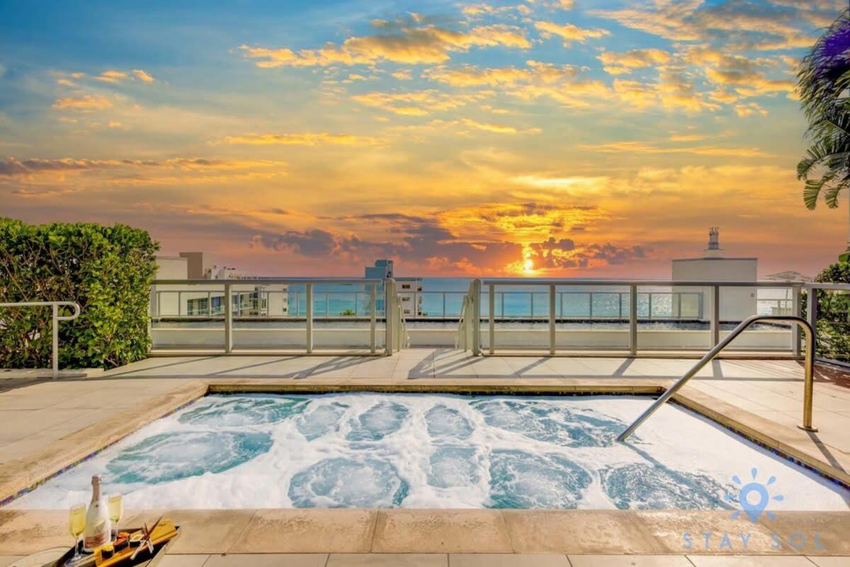 Best Stay - Rooftop Pool & Hot Tub - Hollywood Beach Bagian luar foto