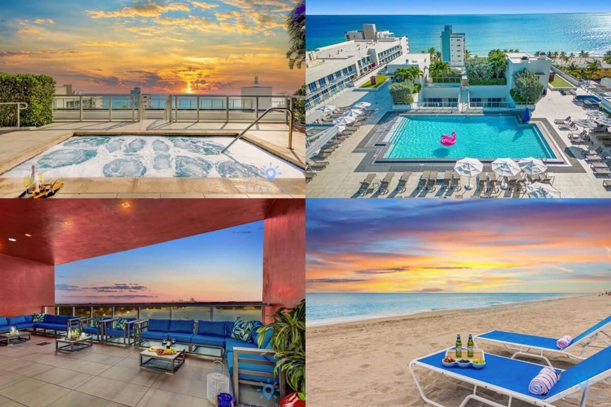 Best Stay - Rooftop Pool & Hot Tub - Hollywood Beach Bagian luar foto